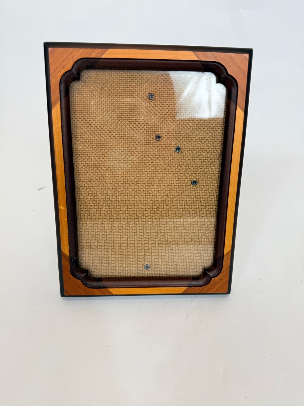 Fetco Vintage Two Tone Wood Picture Frame MCM 5X7